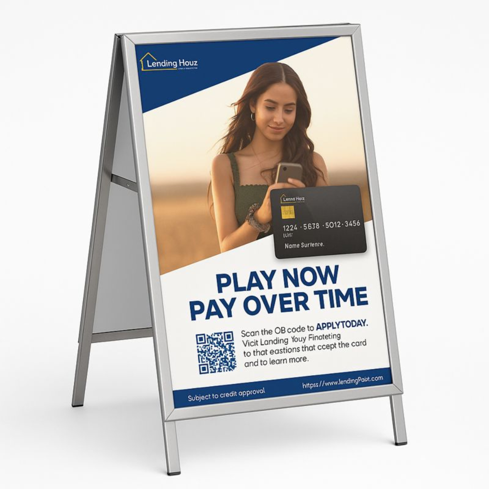 Customer financing A-Frame